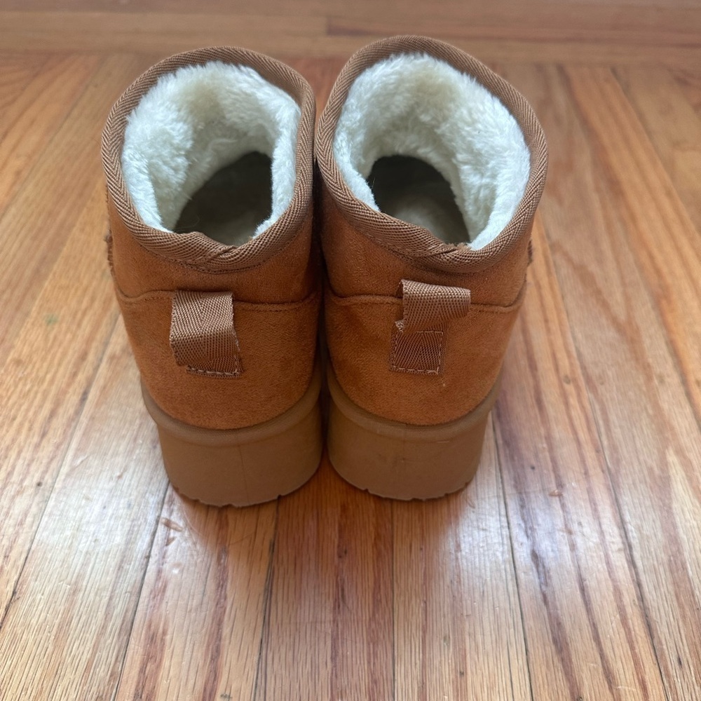 Platform Ankle Shearling Boot Size 7 - Picture 4 of 9
